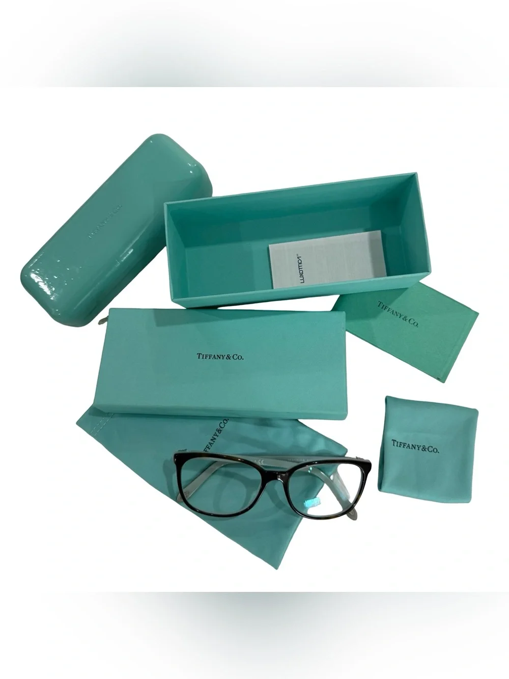 Tiffany & Co. TF2109-H-B 8134 Eyeglasses 53-17-140 Italy w/ Case & Box EUC Blue